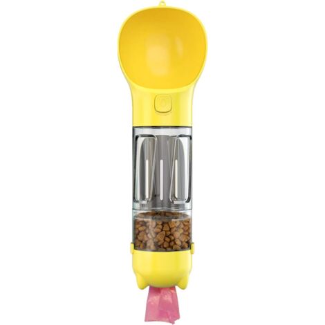 Hundewasserflasche, Hundeflasche, tragbare Reisewasserflasche, 300 ml, Staubbeutel, Wassernapf für Hunde, Tierfutterbehälter, Spender