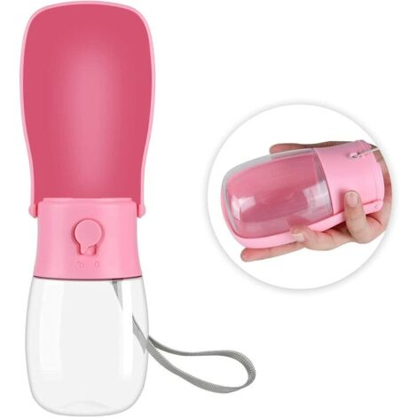 Hundewasserflasche – zusammenklappbarer Hundetrinker mit Hundekotbeutel, tragbare Haustier-Wasserflasche, BPA-freie Wasserflasche (274 ml) für Katzen, Kaninchen, Welpen usw