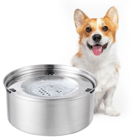 Hundewassernapf 1L, Reisetrinkwassernapf, Edelstahl, Anti-Shake, Anti-Schlucken, Rutschfester Langsamfütterungsnapf, Geeignet für große Hunde und Hunde, die Snacks lieben
