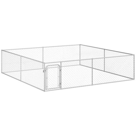 Hundezwinger aus verzinktem Stahl 4x4x1 m