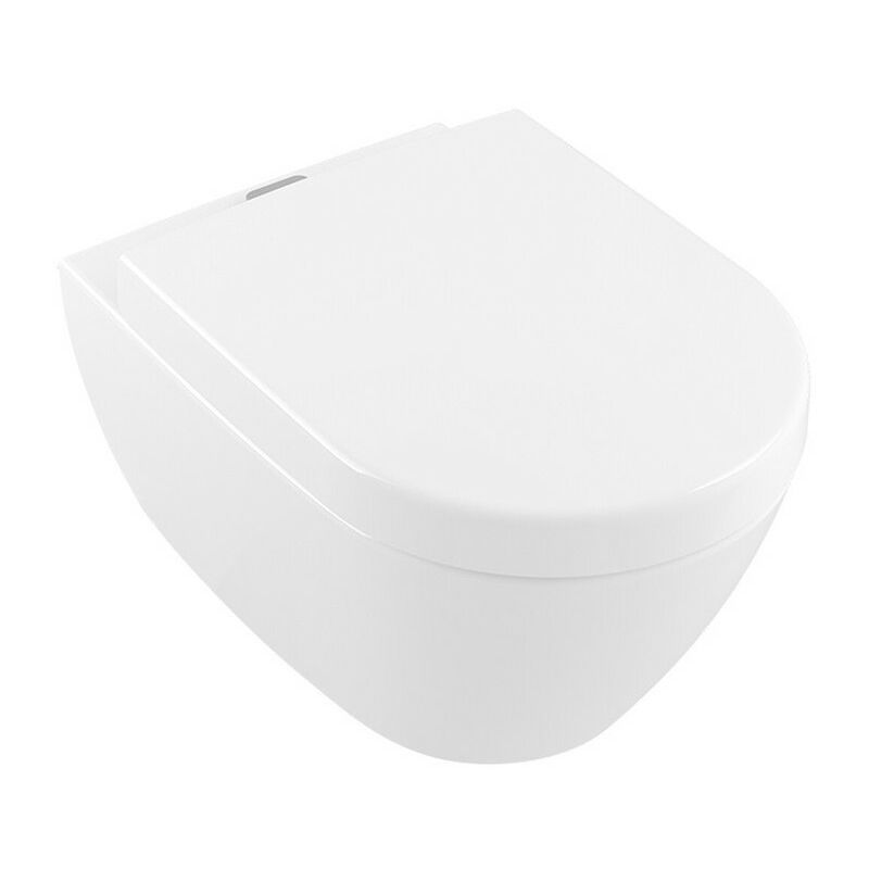 

Villeroy&boch - Cubeta Subway 2.0 370 x 560 mm, DirectFlush, modelo suspendido, salida horizontal, Porcelánico sanitario Blanco AntiBac CeramicPlus