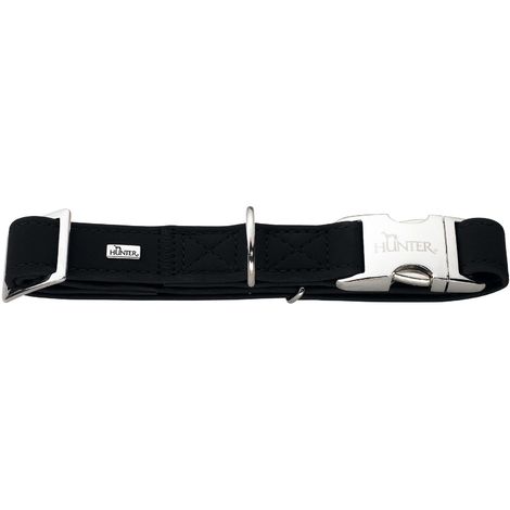 HUNTER Collare Softie Alu-Strong, Mnero, Salilpelle