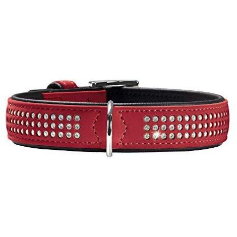 HUNTER Collare Softie Triluxe, 60rosso/Nero, Salilpelle