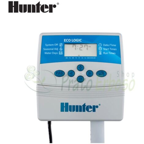 Hunter Eco Logic - Unidad de control de 4 estaciones para uso interior
