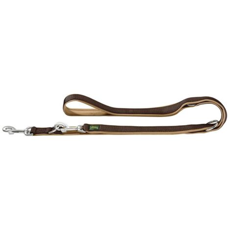 Hunter - Leash réglable en néoprène 200cm marron