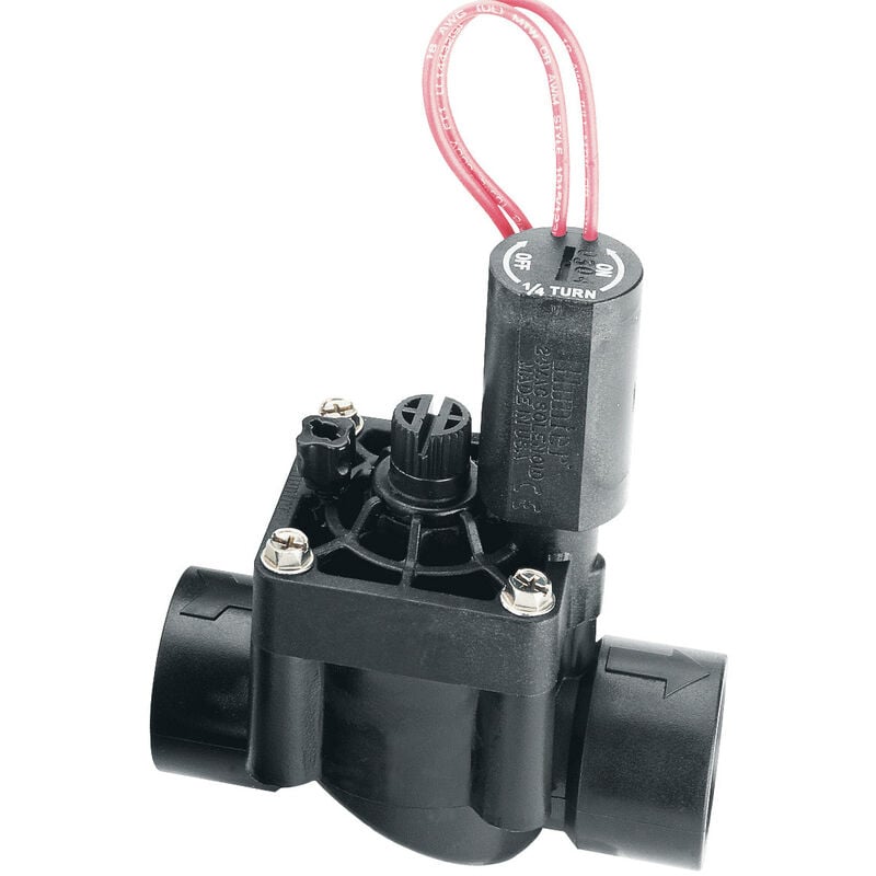 HUNTER PGV-101-GB -DC - Valve 1" en plastique 9V avec contrôle de débit