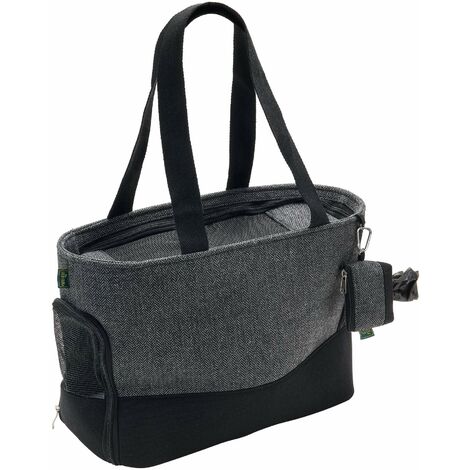 HUNTER Shopper Barcelona 40x19x30 cmgrigio, con Astuccio Porta sacchettini raccogli escremanti