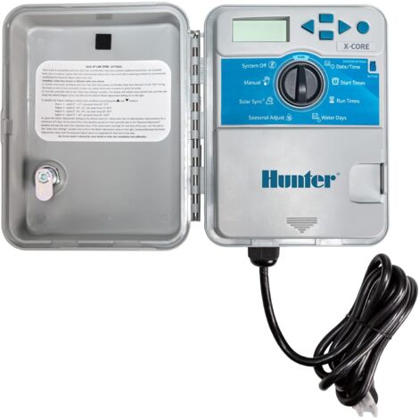 Hunter XC-401-E 4 Consola de riego para las 4 estaciones (exteriores)