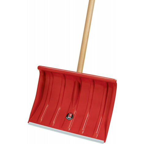 Pala Da Neve Falci In Plastica Rossa - Con Manico In Legno - Foto 4