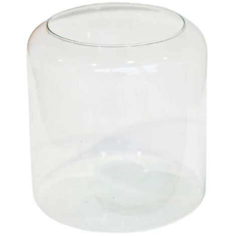 Hurricane Lantern with Sand - Glass - L23 x W23 x H31 cm - Clear