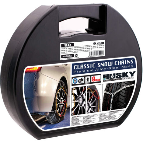 HUSAD90 - Chaine a neige 9mm compatible avec pneu 14 15 16 17 pouces - Husky Advance