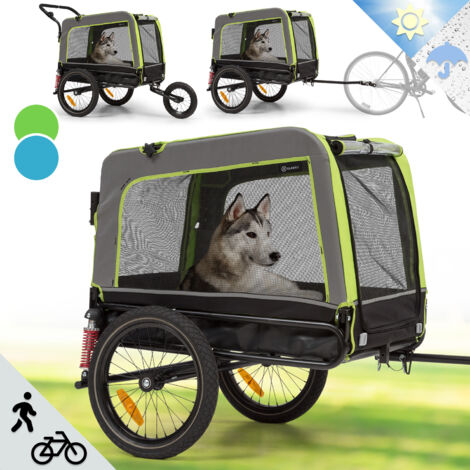 Husky Remorque de vélo 240L & poussette pour chien - 600D - toile Oxford