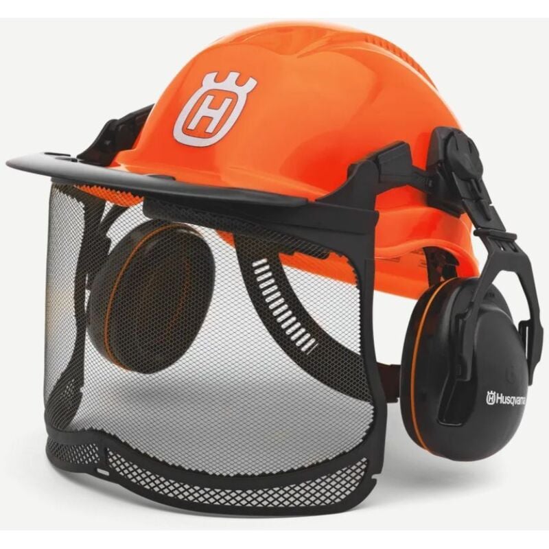 Image of Husqvarna - Funktioneller Forstwirtschaftshelm mit Netzvisier und Gehörschutz