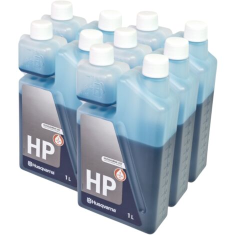 Husqvarna 5x HP Zweitakt Öl 1 Liter ( 5x 587808511 ) - 2 Stroke Oil - Verschleißverringerrung durch spezielle Additive