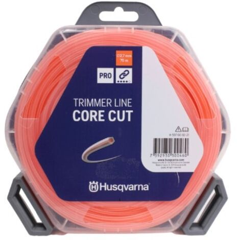 Husqvarna – Fil pour débroussailleuse 2,7 mm – Nylon résistant – Longueur 70 m – Coupe précise pour entretien jardin