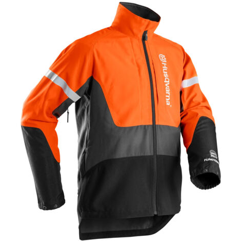 Husqvarna Functional - Giacca Forestale Nero Arancione Passapollice  Taglia: 46