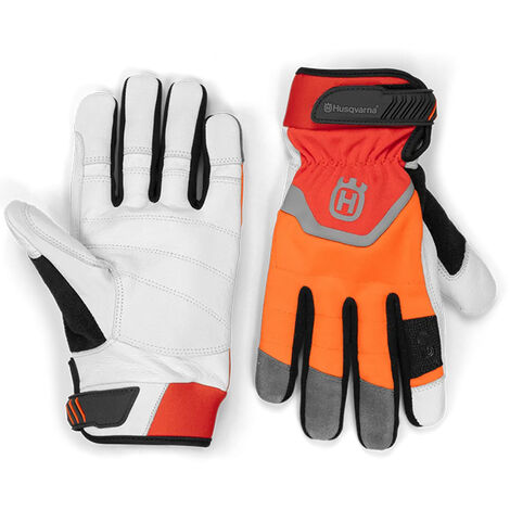 Husqvarna – Gants anti-coupure 20 m/s – Revêtement nitrile durable – Coutures renforcées – Zone tactile index – Construction poignet facilitée