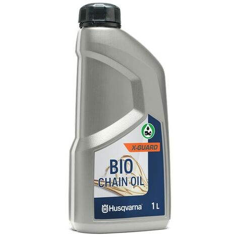 Husqvarna – Huile de chaîne biodégradable pour tronçonneuse – 1L – Optimisée contre la corrosion – Certifiée écolabel européenne