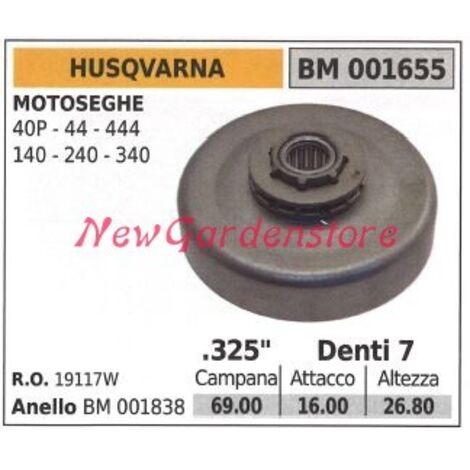 HUSQVARNA Kettensägenmotor Ritzel 40P 44 444 140 240 340 .325' Zähne 7 001655