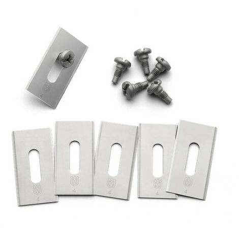 Husqvarna – Lot de 6 lames endurantes pour tondeuse robot – Durée de vie 2x supérieure – Coupe précise – Installation facile avec visserie fournie