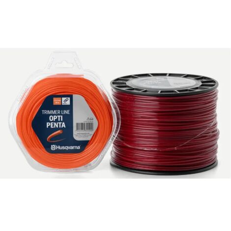 Husqvarna Opti Penta 597669021 - Filo per Decespugliatore Rosso 3,0 mm x 240 m