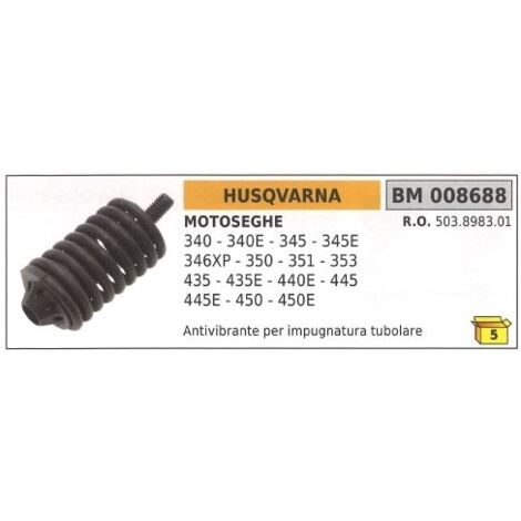 HUSQVARNA poignée tubulaire antivibration tronçonneuse 340 340E 345 008688 503898301