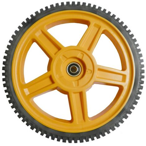 Husqvarna – Roue arrière tondeuse Mc Culloch M51 M53 M56 – Diamètre 295 mm – Axe 13 mm pour performance optimale