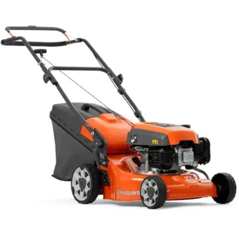 Husqvarna – Tondeuse thermique poussée 123cc – Largeur de coupe 40 cm – Bac de ramassage 50 l – Réglage central de la hauteur – Pour petits jardins