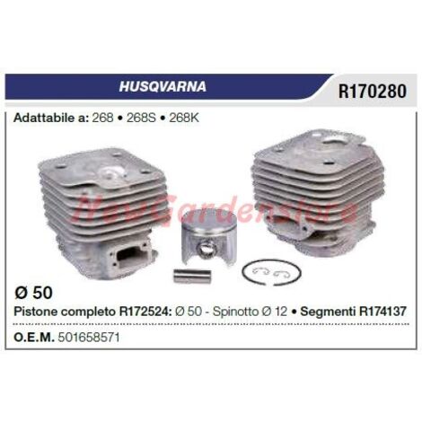 HUSQVARNA tronçonneuse 268 268S 268K R170280 piston piston segment cylindre