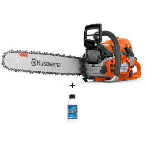 Husqvarna – Tronçonneuse thermique 3,5 kW – Cylindrée 59,8 cm³ – Longueur de guide 45 cm – Moteur 2 temps avec filtration centrifuge