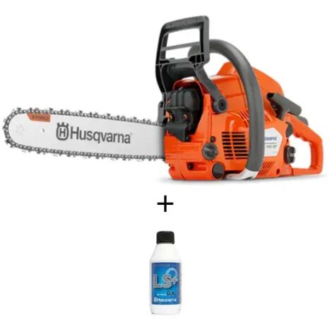 Husqvarna – Tronçonneuse thermique 43,1 cc – Puissance 2,2 kW – Guide 38 cm – Technologie X-Torq pour faible consommation – Chaîne X-CUT SP33G