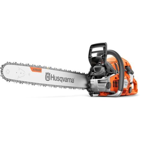 Husqvarna – Tronçonneuse thermique 50 cm – Cylindrée 59.8 cm3 – Puissance 3.5 kW – Technologie X-Torq pour faible consommation – RevBoost pour accélérations rapides