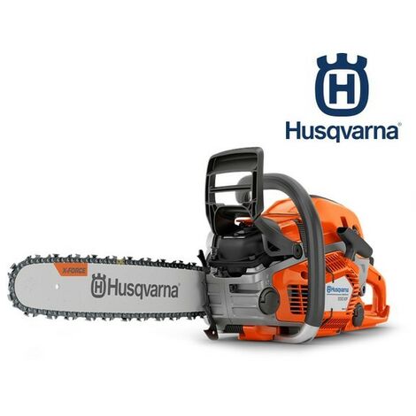 Husqvarna – Tronçonneuse thermique 50,1 cm³ – Puissance 3,0 kW – Guide chaîne 45 cm pour coupe nette – Moteur X-Torq pour faible consommation - 550XP