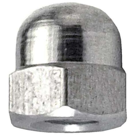 Hutmuttern M8 Edelstahl A2 - 6 Stk. Muttern
