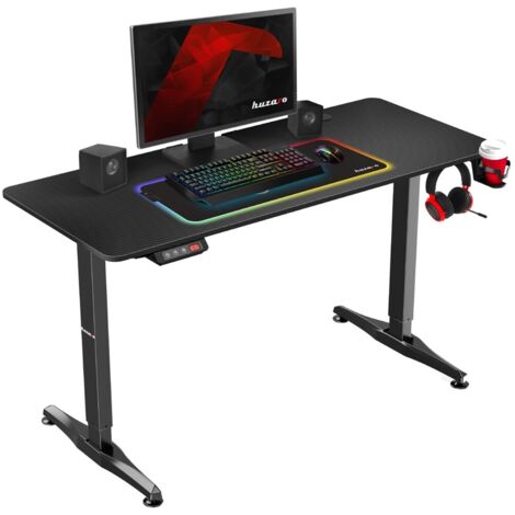 huzaro Hero 8.5 XXL Gaming Elektrisch Schreibtisch 140 cm x 119 cm x 60 cm Höhenvestellbar Ergonomisch Motor