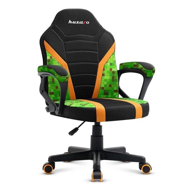 Chaise gaming pour enfants Huzaro Ranger 1.0, design ergonomique, hauteur réglable, accoudoirs moelleux, tissu respirant