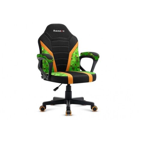 Huzaro Ranger 1.0 Pixel Mesh sedia da gioco nera arancione verde