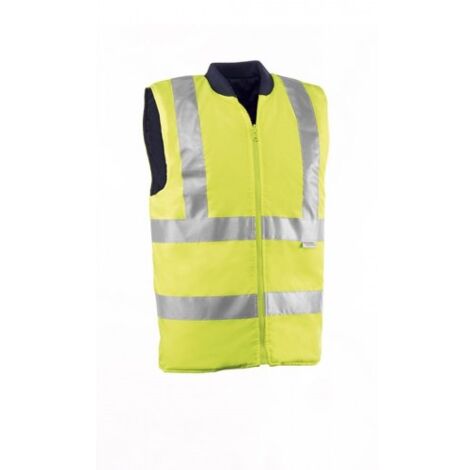 HV708/XL CHALECO REVERSIBLE 100% POLIESTER OXFORD/PU CON BANDAS REFLECTANTES 3M. COL - JUBA