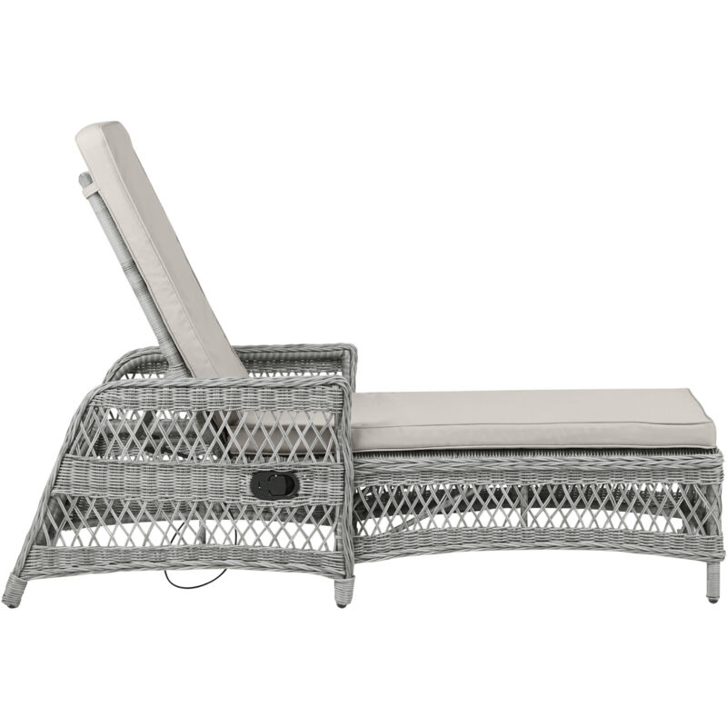 Ebuy24 Hven Gartenliege Inkl. Auflage Und Mit Pumpe, Sandfarben.