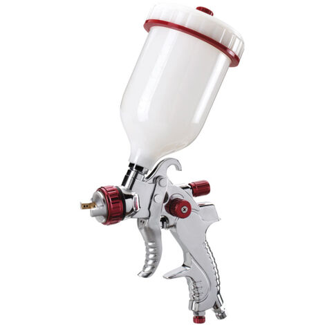 HVLP LACKIERPISTOLE DRUCKLUFT SPRÜHPISTOLE FARBSPRITZPISTOLE 600 ML FERVI A061A
