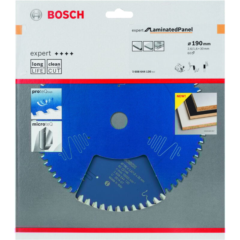 

BOSCH 2608644130 Sierra circular Expert Laminated Panel 190x30x2,6, 60