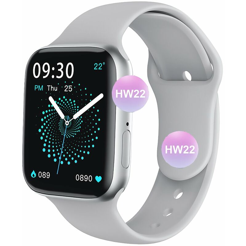 

HW22 Smartwatch 1.75 pulgadas HD Pantalla llamada Reloj de fitness reloj inteligente serie 6 reloj inteligente hw22 para androis ios,blanco
