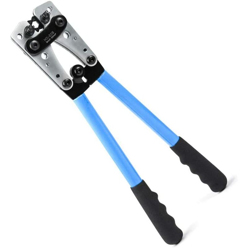 HX-50B Battery cable lug Crimping tools Electrician's pliers for crimping 6-50mm² (awg 8-1 / 0) cables with the thickened and reinforced metal plate