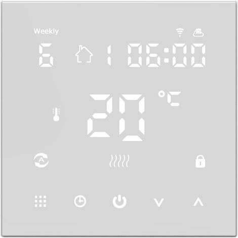 HY607 affichage numérique régulateur de température intelligent téléphone portable APP voix WIFI thermostat de chauffage par le sol électrique thermostat à distance
