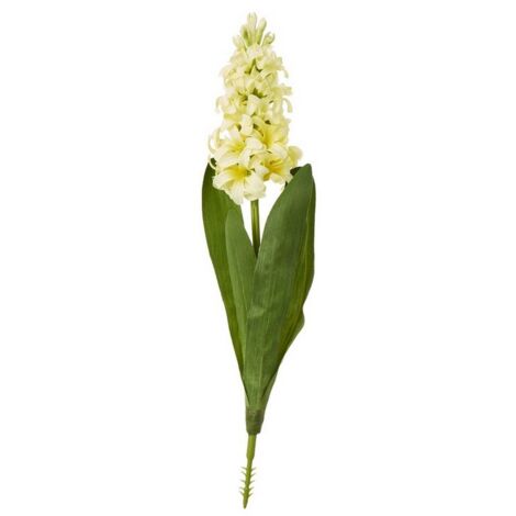 Hyacinth (Single Stem Flower) - Plastic - Height 44 cm - Yellow