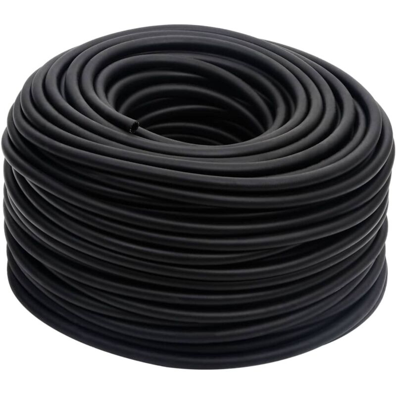 Hybrid Air Hose Black 0.6" 50 M Rubber And Pvc Vidaxl
