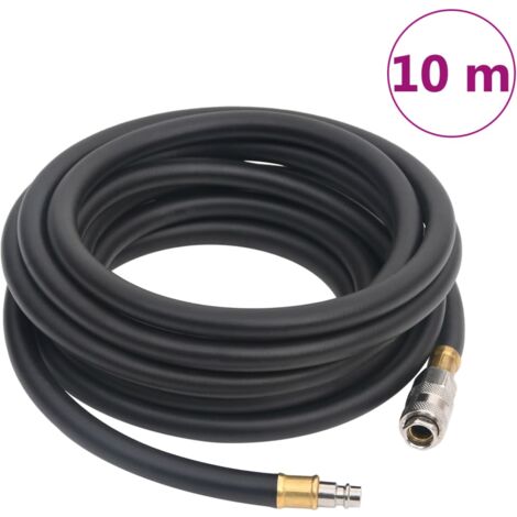 Hybrid-Luftschlauch Schwarz 0,6" 10 m Gummi und PVC CFW255756