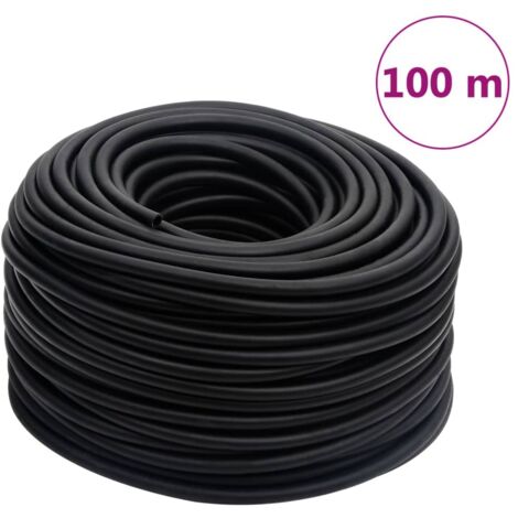 Hybrid-Luftschlauch Schwarz 0,6" 100 m Gummi und PVC