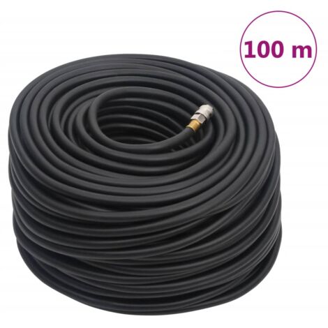 Hybrid-Luftschlauch Schwarz 0,6" 100 m Gummi und PVC