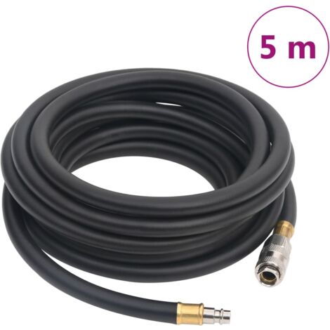 Hybrid-Luftschlauch Schwarz 0,6" 5 m Gummi und PVC CFW913356